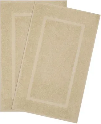 Produktbild von Ibenzoa® 2‑teiliges Badematten‑Set aus 100% Baumwolle, 51 x 86 cm, 900 g/m² – weich, saugfähig & , maschinenwaschbar