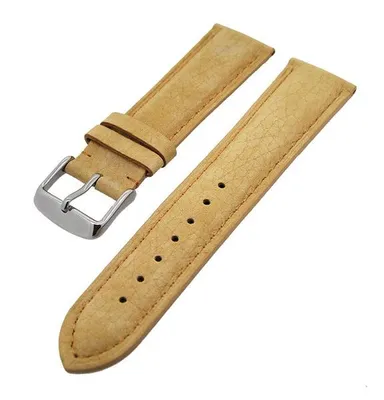 Produktbild von Uhrenarmband Kalbslederband Braun Ton in Ton 24mm Dornschließe NEU