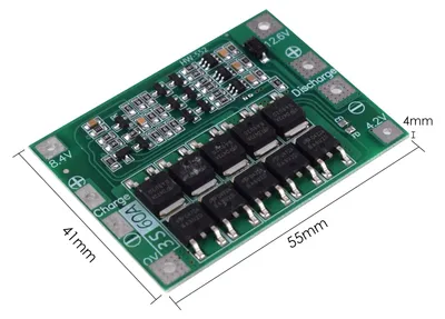 Obrázek produktu pro 3S 60A Li-ion Cell Protections Board Enhance Version Lithium Batterys BMS Integrated Circuits Protective Board for Drill Motor