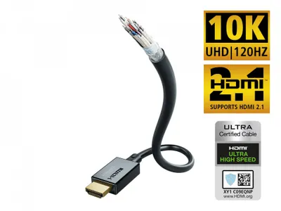 Obrázek produktu pro Inakustik 00324610, 1 m, HDMI Typ A (standardní), HDMI Typ A (standardní), 48 Gbit/s, Černá