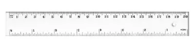 Immagine prodotto di Righello da 20 cm BL002-B - Tetis
