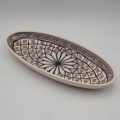 Immagine prodotto di Piatto ovale Bakir gris - L 53 cm