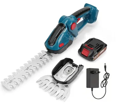 Produktbild von Akku-Heckenschere 2-in-1 - Handlicher Trimmer - Für Garten und Baumschnitt