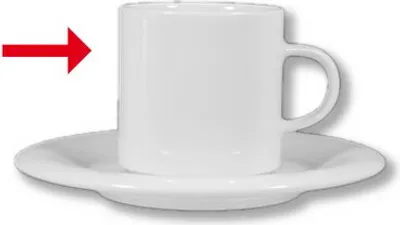 Produktbild von 6x Kaffeeobertasse 0,18 l, stapelbar Kaffeeservice, Kaffeebecher