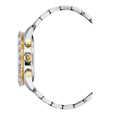 Side view of a watch.