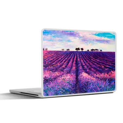 Produktbild von MuchoWow® Laptop Aufkleber Sticker Cover Ölfarbe - Malerei - Blumen 25x18 cm - Laptop-Deko