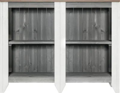 Produktbild von Gartenschrank/Outdoorküche Konsta Typ 561 Sideboard 115 x 40 x 88 cm hellgrau-creme