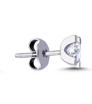 Produktbild von 0,20 Carat Herren Diamant Solitär EinStein Ohrringe in 585`er Weißgold