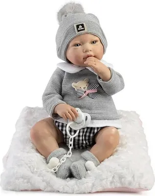 Produktbild von MuÑecas Guca Alex Babypuppe Grau  Grau One Size
