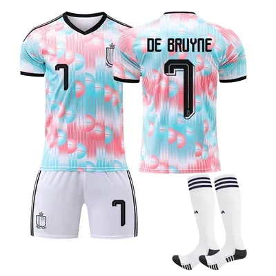 Produktbild von #7 DE BRUYNE Belgium away game 2026 World Cup football jersey for Kids and Adults Size:S
