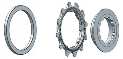 Zdjęcie produktu dla Miche 27x1 Campagnolo pierścień zabezpieczający kasety, srebrny, 11-rzędowy, srebrny, 11-rzędowy