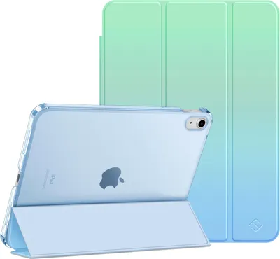 Produktbild von Fintie Hülle für iPad 11. Generation 2025 11 Zoll (A16), iPad 10. Generation 10.9 Zoll 2022 - Ultradünn Schutzhülle mit transparenter Rückseite Abdeckung Case Cover, Auto Schlaf/Wach, Meeres Ombre