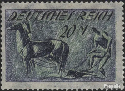 Produktbild von Briefmarken Deutsches Reich 1921 Mi 196 Wasserzeichen Waffeln postfrisch Verschiedene Zeichnungen