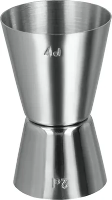 Produktbild von Metaltex Barmaß aus Edelstahl mit doppelten Messbechern für 2cl und 4cl