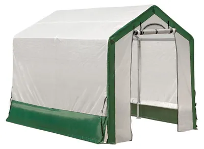 Produktbild von ShelterLogic Foliengewächshaus Weiß/Grün 240x180x200 cm