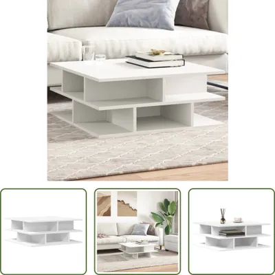Produktbild von The Living Store Couchtisch Weiß 70x70x29 cm Holzwerkstoff