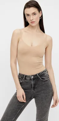 Produktbild von Beigefarbenes Tanktop Stücke -  S-M