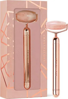 Obrázok produktu pre CRYSTALLOVE - masážny prístroj na tvár s ružovým kremeňom