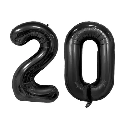 Produktbild von Set -Folienballon - Schwarz/40inch - 2 + 0