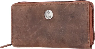 Produktbild von The Skandinavian Brand Damen Leder Geldbörse Maritime braun