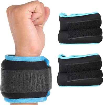Immagine prodotto di Pesi da polso da 1 kg (coppia) - Pesi da braccio per fitness, jogging e aerobica