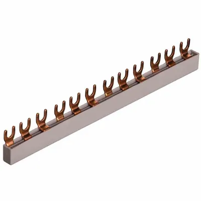 Produktbild von POLLMANN Phasenschiene 3ph 17,8mm 210mm 10qmm 63A Gabel