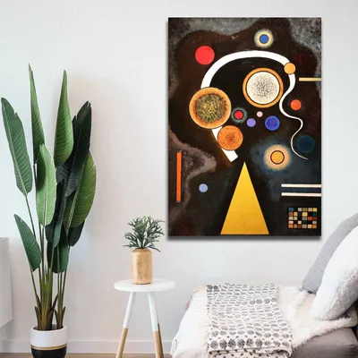 Obrázok produktu pre Wallity, 70100KANDINSKY014- VSL1149, Farebné, Plátno, 70 x 100 cm, 100% plátno