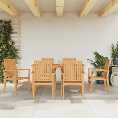 Obrázek produktu pro Maison Exclusive – 7dílná zahradní jídelní souprava z masivního teakového dřeva