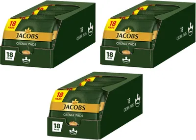 Produktbild von JACOBS Pads Crema Classic 270 Getränke - 15x18 Kaffeepads Senseo kompatibel