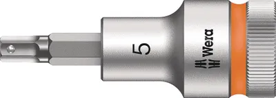 Produktbild von Wera - 8740 C HF Zyklop Bit-Nuss mit 1/2"-Antrieb mit Haltefunktion , 5.0 x 60 mm; 5003821001