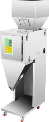 Produktbild von Automatische Abfüllmaschine - Abfüllwaage - Einstellbarer 10–999 g Bereich - Doppelte Auslässe & Vibration - 200 W 220 V 50 Hz - Genauigkeit ±2 g - Edelstahl 201