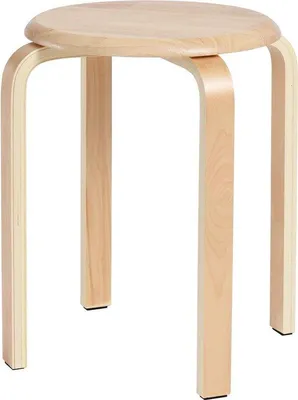 Produktbild von Famanu Esszimmerhocker, Holzstuhl mit Antirutschmatte, stapelbar für Klassenzimmer, Küche, Ess- oder Wohnbereich, Natur