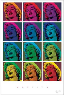 Produktbild von Monroe, Marilyn Poster Pop Art Squares