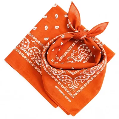 Productafbeelding van AURAE Bandana, 2-pack, zuivere katoenen sjaal voor heren en dames