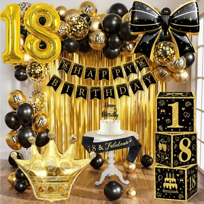18. Geburtstag Deko für Männer, 18. Geburtstag Dekoration