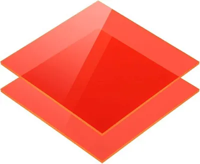 Produktbild von Orange Fluoreszierend, 100 x 70cm Acrylglas Zuschnitte leuchtend farbig, Fluoreszierend, GS Platte, 3 mm stark, vielfältig verwendbar, INNEN & AUßEN, bruchfestes Marken Acrylglas für Lichtobjekte