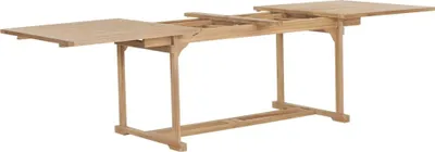 Image de vidaXL Table de jardin à rallonges 180-280x100x75 cm en teck massif
