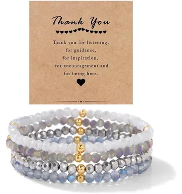Productafbeelding van Damenarmband, meerlagig, met kristallen en parels, boho-stijl, modieuw, zwart en blauw