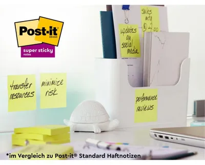 Image de Post-it 655-RSS8CY - Bloc-notes Post-it ultra-adhésifs, recyclables, jaunes
