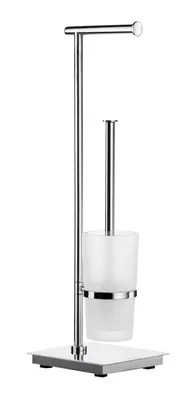Produktbild von Smedbo OUTLINE - Toilettenpapierhalter Standmodell/WC-Bürste mit Behälter in Edelstahl poliert FK603