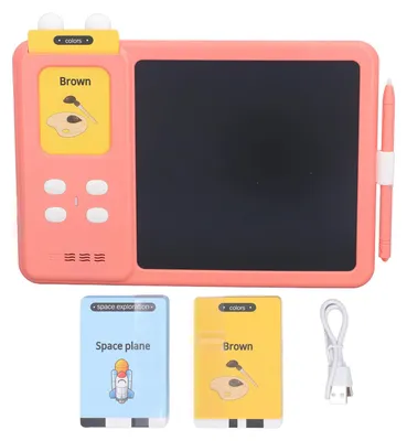 Obrázek produktu pro Mluvící kartičky, psací podložka, LCD tabule pro předškolní výuku, hračková podložka pro děti, růžová