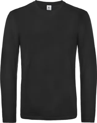 Obrázok produktu pre Pánske tričko s dlhým rukávom B&C #E190 RW6530 (XL) (čierne)