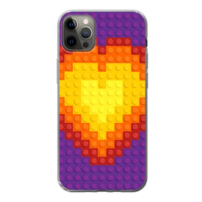 Produktbild von MuchoWow® Handyhülle Schutzhülle Hülle für iPhone 13 Pro Max Muster - Herz Silikon Softcase Handy Hülle - Mobiltelefon