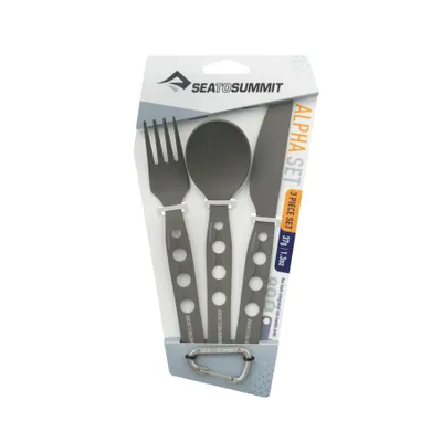 Produktbild von Sea to Summit ALPHASET 3pc CUTLERY SET anthrazit NoSize