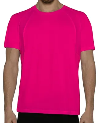 Image de Nath - T-shirt pour hommes/femmes unie, sport LT4719 (S) (rose fluo)