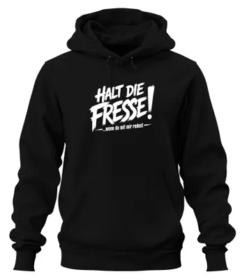 Obrázok produktu pre "Zatvor ústa, keď so mnou sarkasticky žartuješ," mikina s kapucňou, čierna, veľkosť S