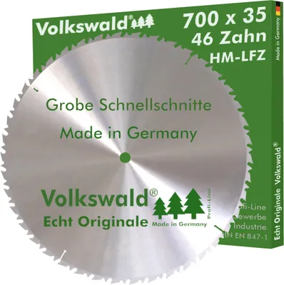 Produktbild von Volkswald ® HM-Sägeblatt LFZ 700 x 35mm Z= 42 für Naturholz Brennholz Massivholz Hartholz für Tischkreissägen Wippkreissägen Brennholzsägen