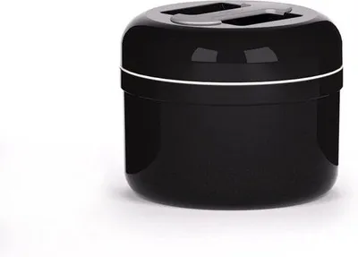 Zdjęcie produktu dla Izolowana metalowa lodówka turystyczna o pojemności 25 l, w kolorze czarno-szarym, do przechowywania napojów i jedzenia