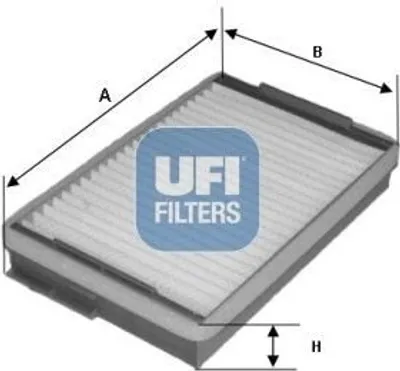 Produktbild von UFI 53.139.00 Innenraumfilter Pollenfilter für GINAF X-Series