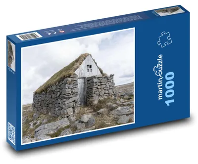 Obrázok produktu pre Puzzle 1000 Islandský kamenný dom - martinpuzzle